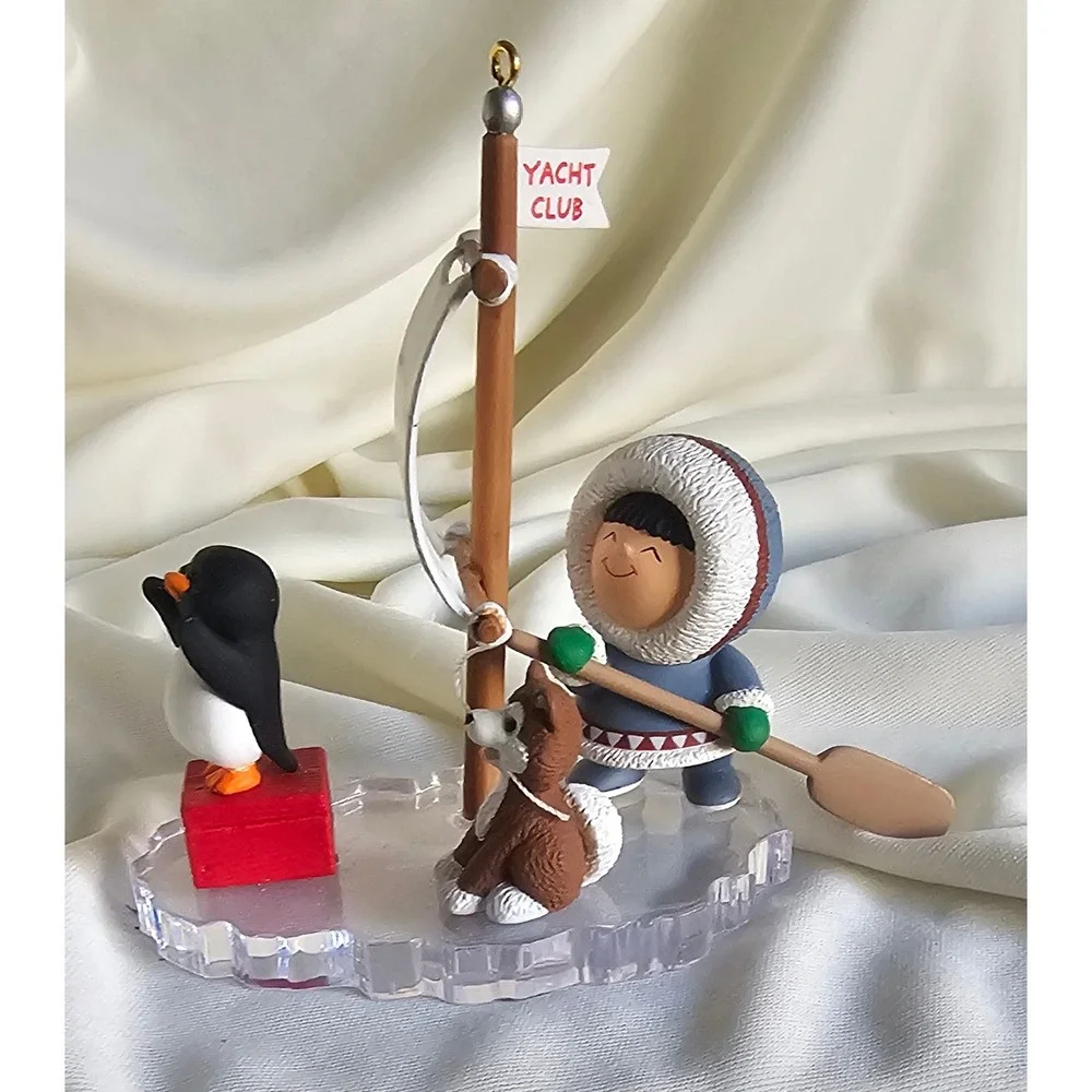 VTG Hallmark Keepsake 2003 Yacht Club Ornament Frosty Friends Arctic Penguin